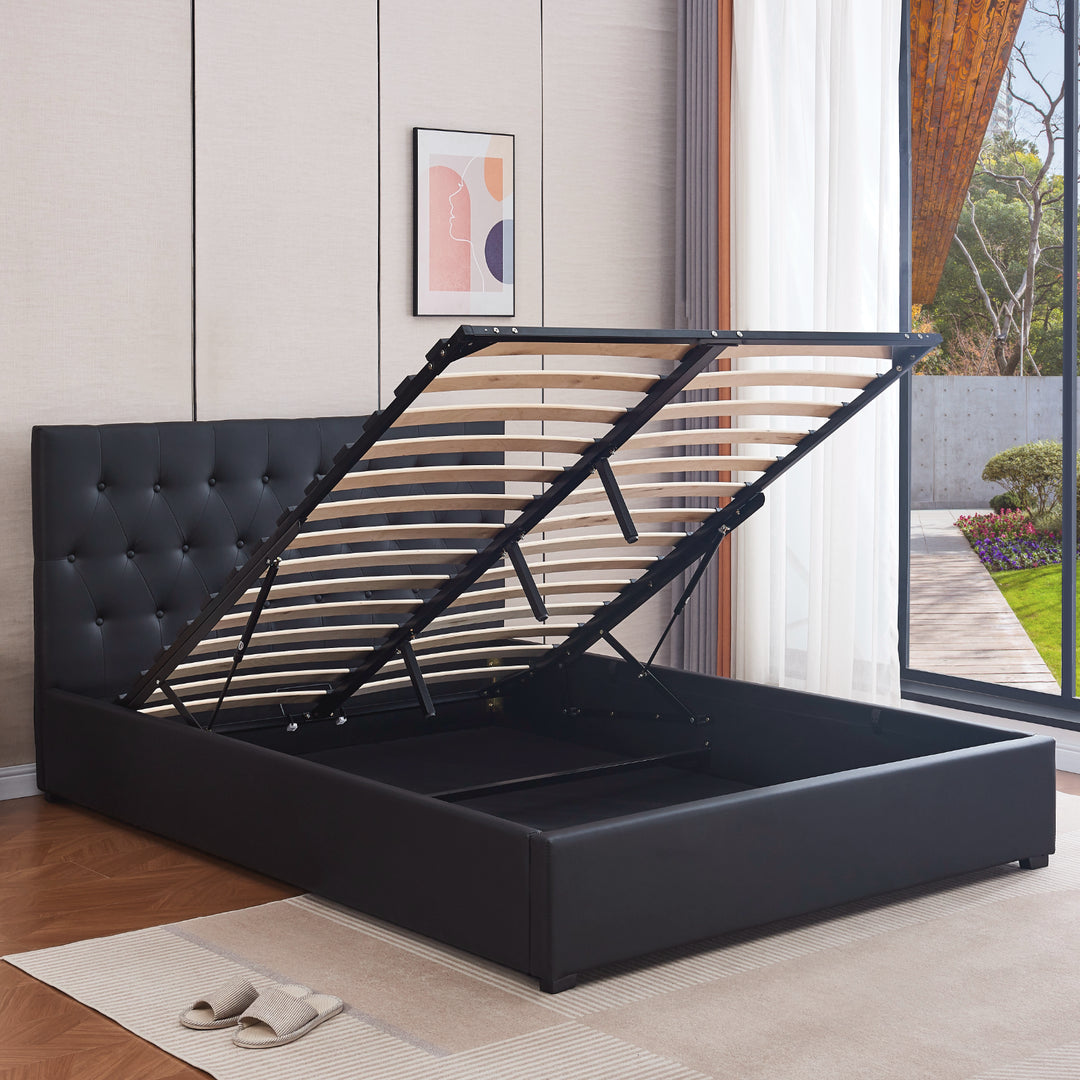Fewa Gas Lift Storage King Bed Frame