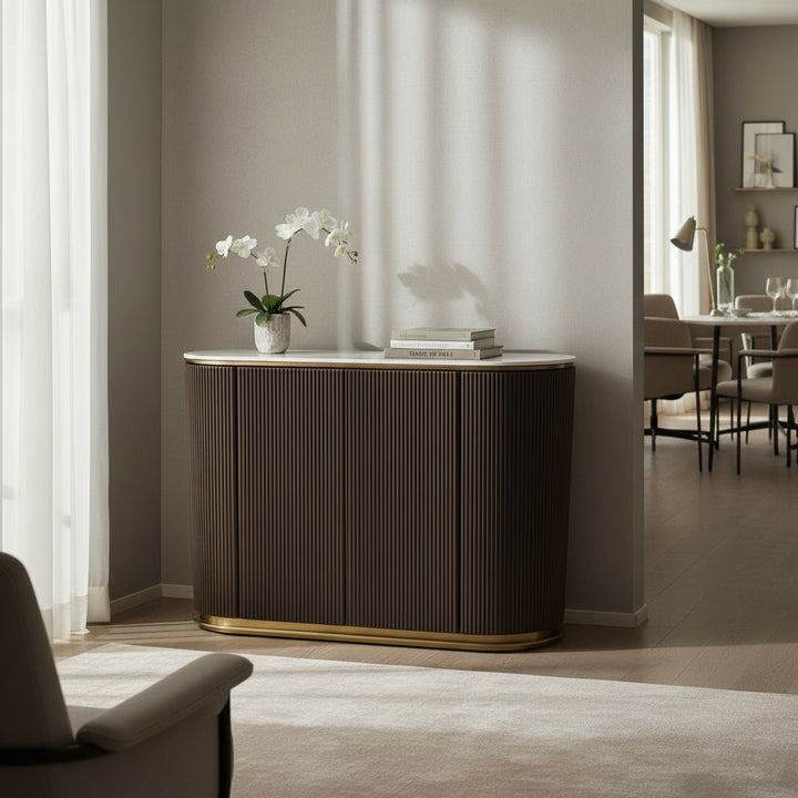 Arcadia Luxury Buffet Table Oval Shaped