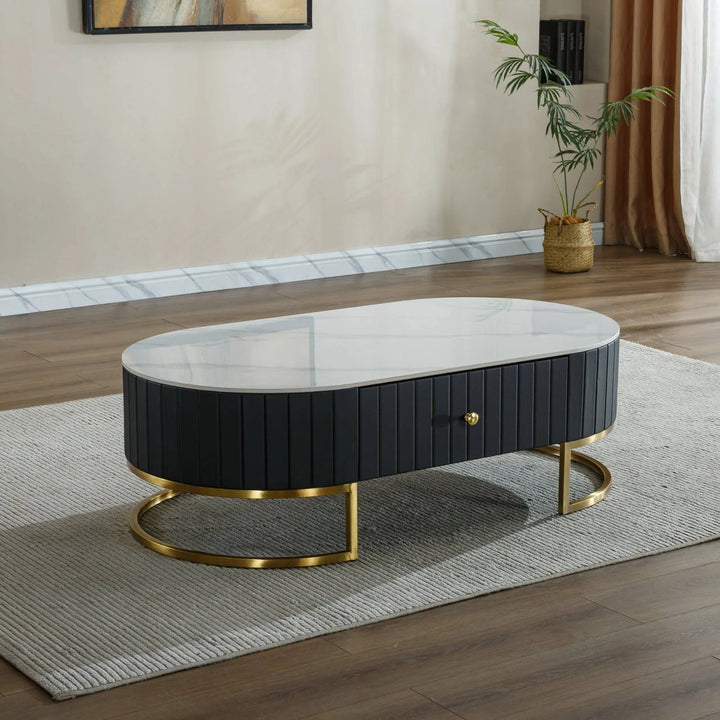 Rhea Black Coffee Table - DLB Furniture